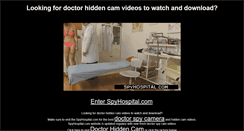 Desktop Screenshot of doctorhiddencam.com