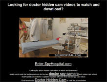 Tablet Screenshot of doctorhiddencam.com